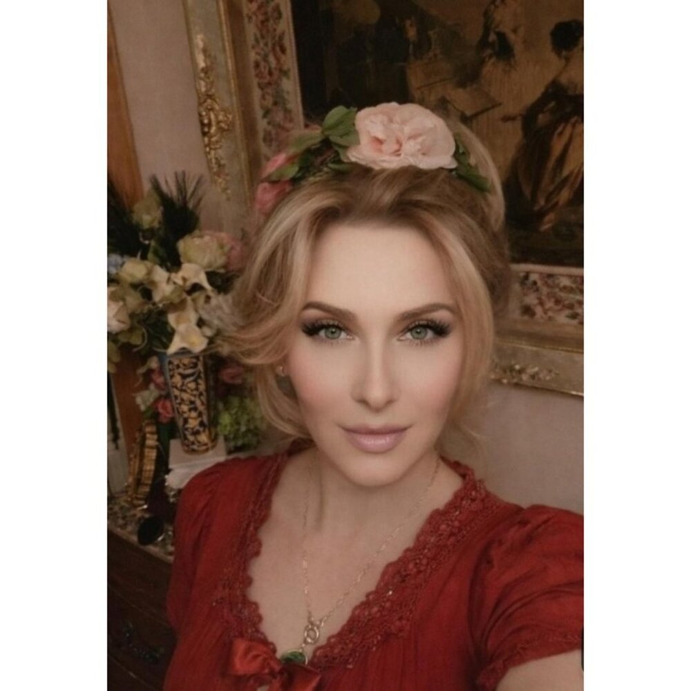 NEIMAN MARCUS Vintage Silk Flower Crown Romantic Garden Floral Headpiece Bridal - Picture 2 of 12